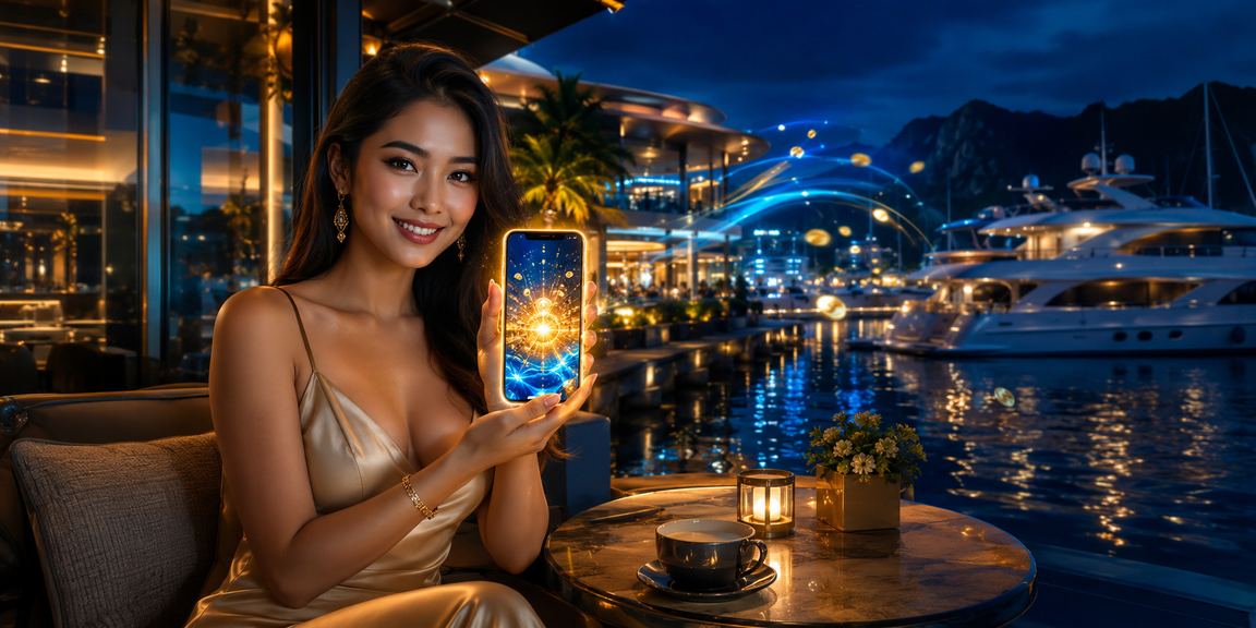 Pengguna mengakses aplikasi kasino dari Langkawi
