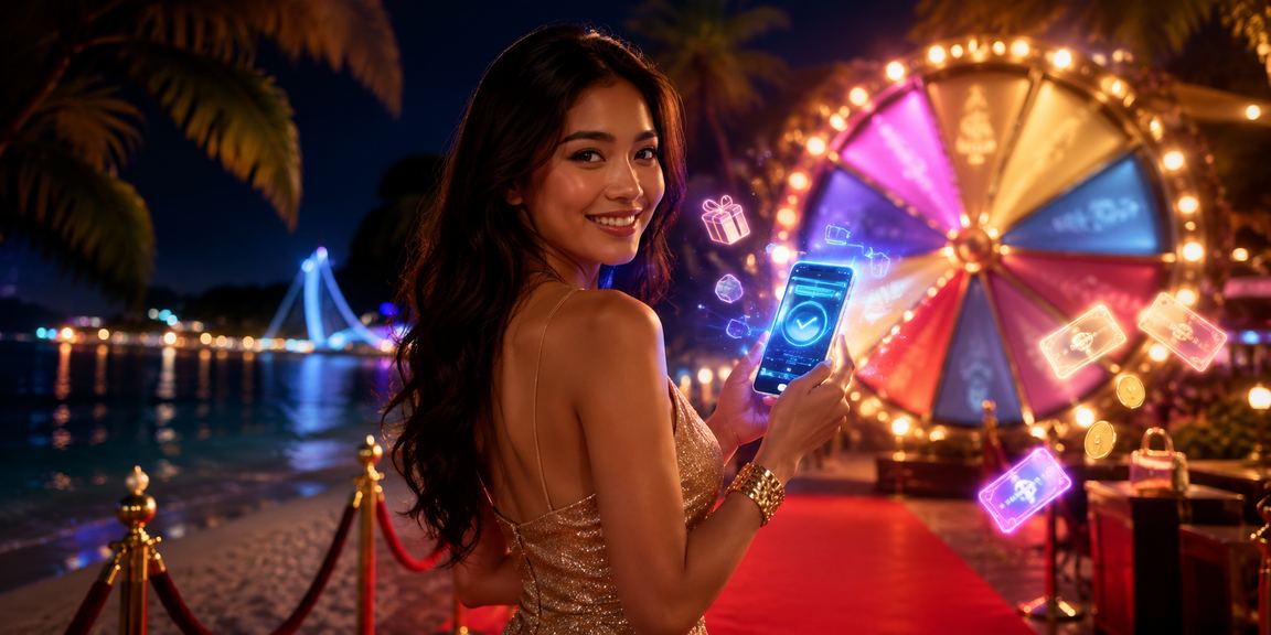 Skrin permainan slot bertuah di Langkawi Malaysia dengan simbol menarik