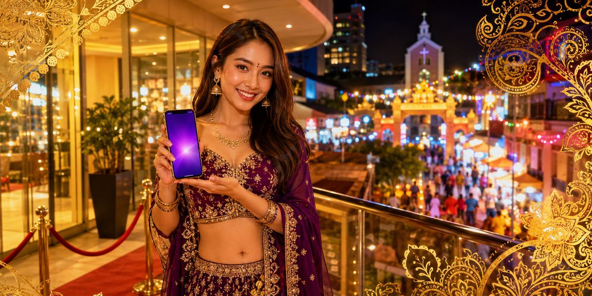 Pemain poker di Melaka menggunakan platform dalam talian dengan latar belakang motif batik