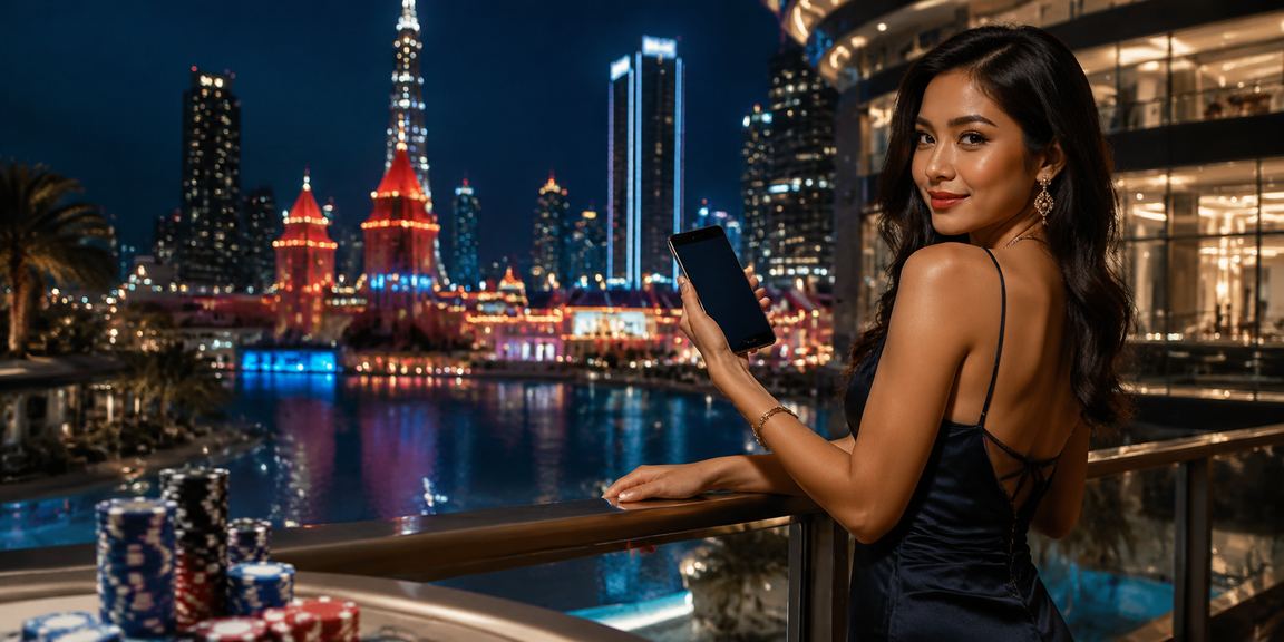 Aplikasi kasino place2stay digunakan pada telefon pintar oleh pengguna Malaysia