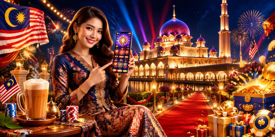 Paparan deposit selamat dengan motif batik di Putrajaya Malaysia